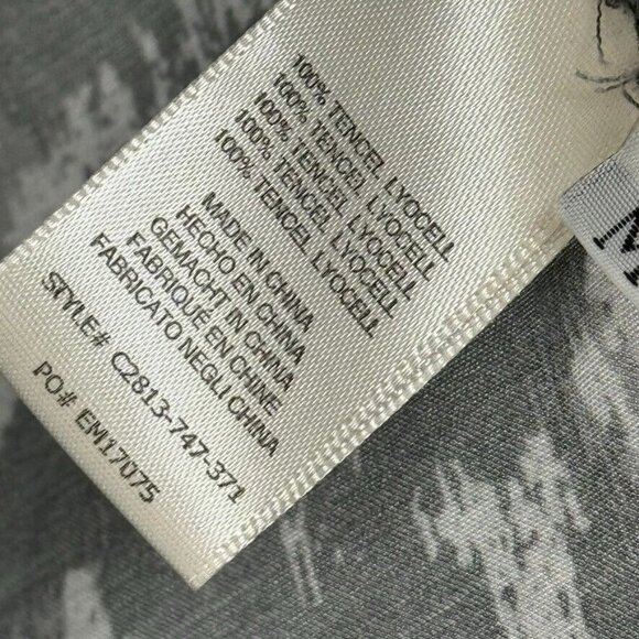 Cloth and stone woman's shirt top gray camo tincel button up size medium - Picture 9 of 12